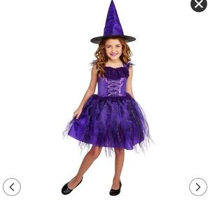 Purple Witch Costume Girls Size Small